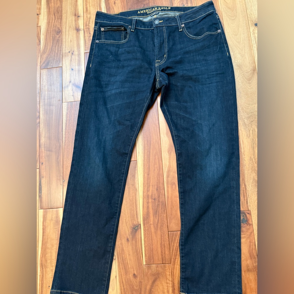 American Eagle Outfitters Men's Deep Indigo Jeans